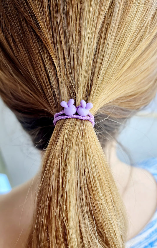 Elastique cheveux avec perles décoratives (4 pièces)