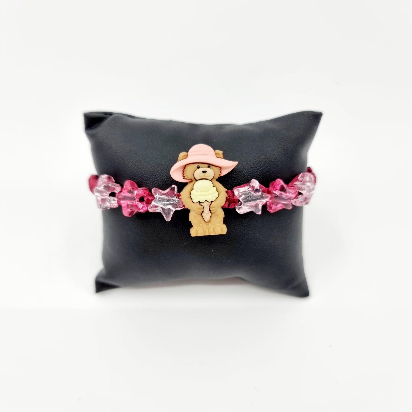 Bracelet - bordeaux/ours à la glace