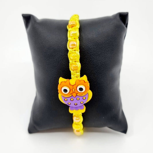 Bracelet - jaune/hibou