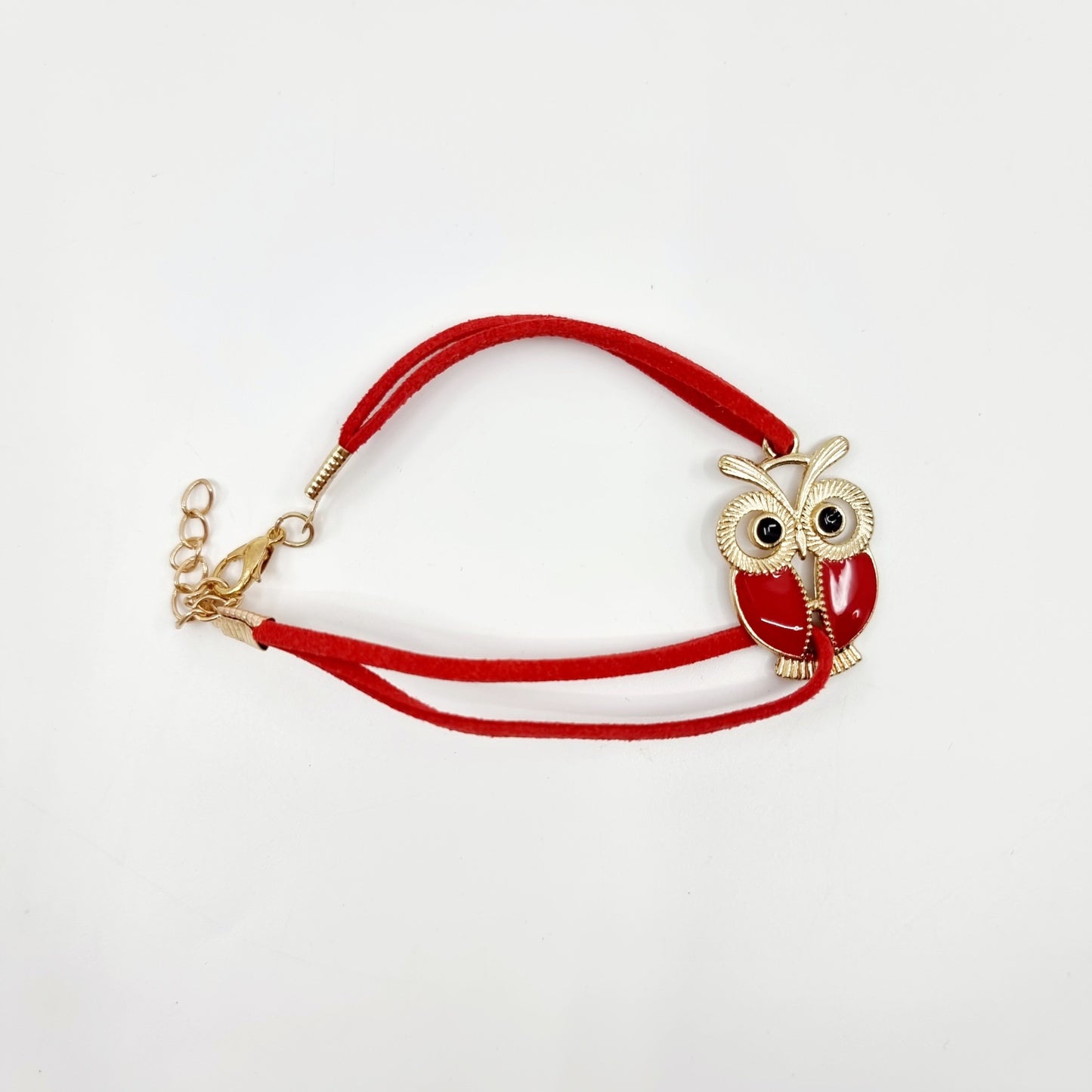 Bracelet - rouge/hibou