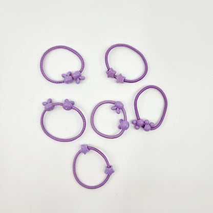 Elastique cheveux avec perles décoratives (4 pièces)