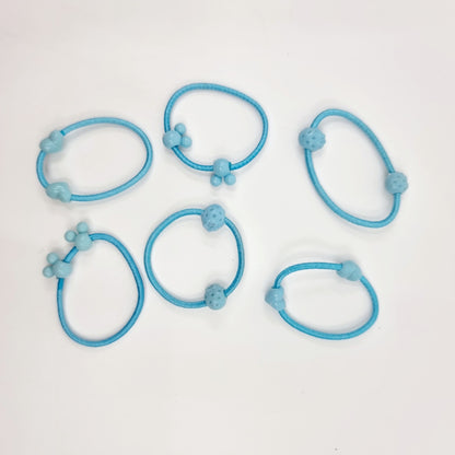 Elastique cheveux avec perles décoratives (4 pièces)