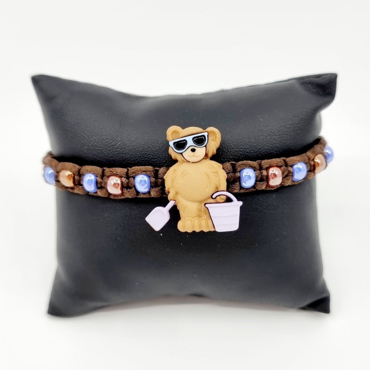 Bracelet - marron/ours à la plage
