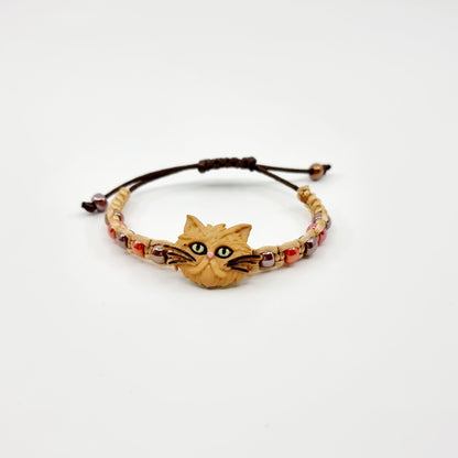 Bracelet - beige/chat