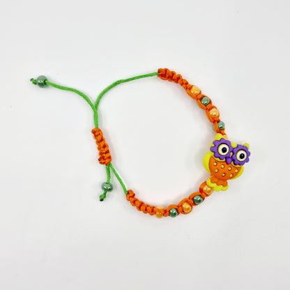 Bracelet - orange/hibou