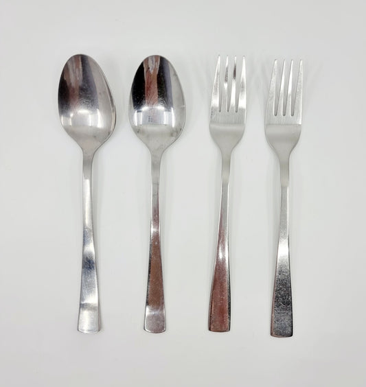 Fourchette et cuillère à soupe (4 pièces)