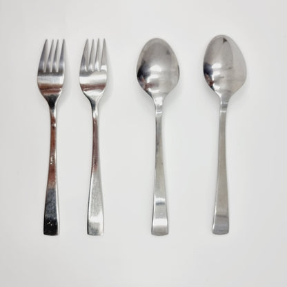 Fourchette et cuillère à soupe (4 pièces)