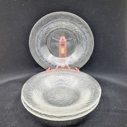 Assiette creuse en verre (3 pièces)