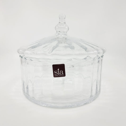 Grande bonbonnière en verre