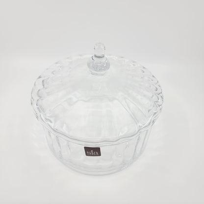 Grande bonbonnière en verre