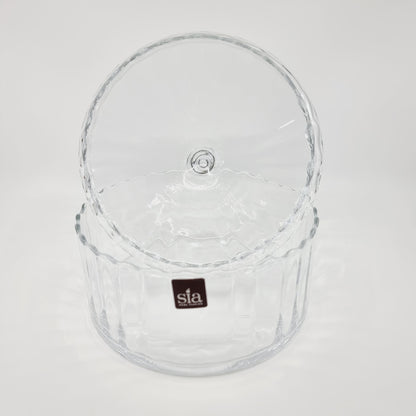 Grande bonbonnière en verre