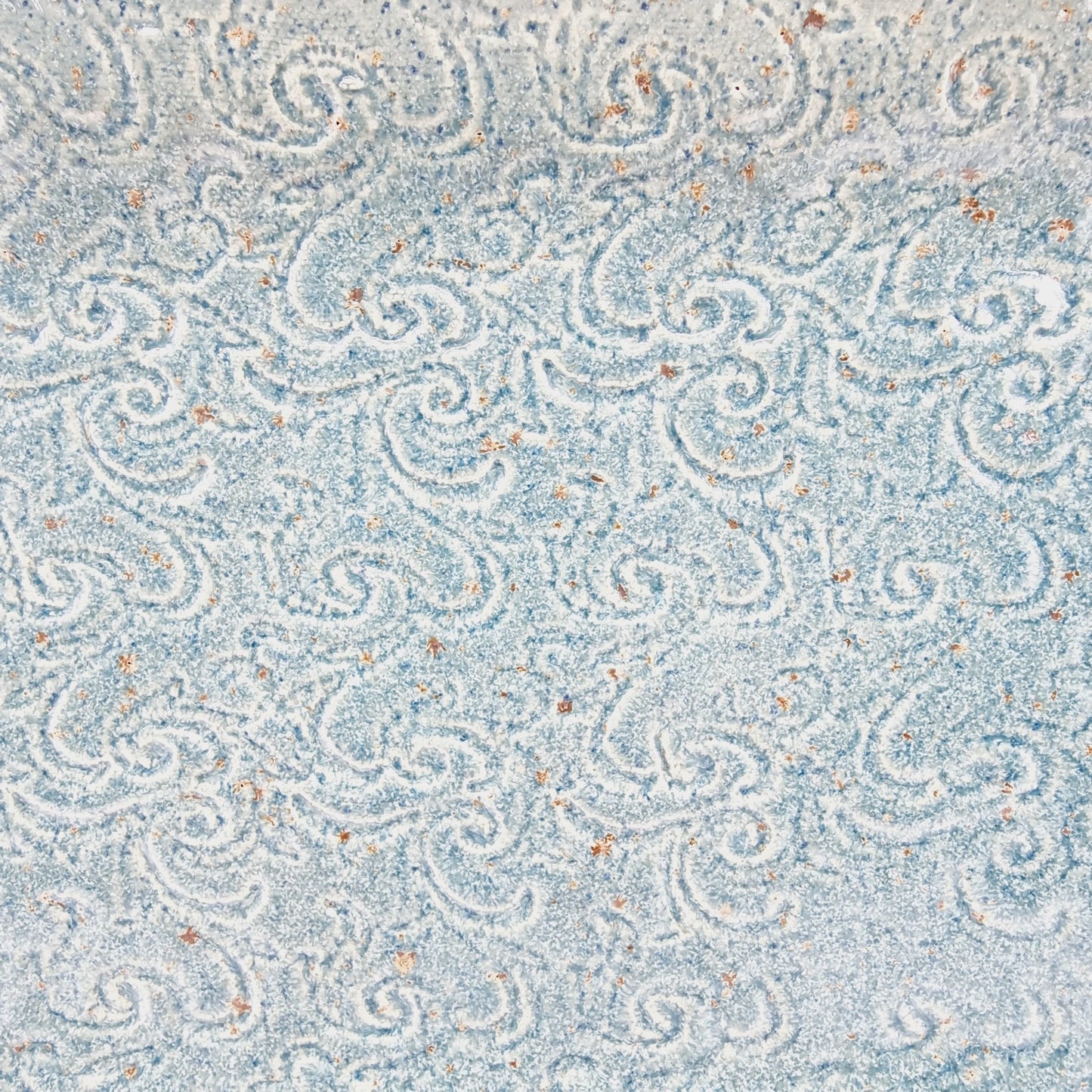 Plat rectangulaire bleu