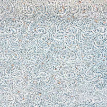 Plat rectangulaire bleu