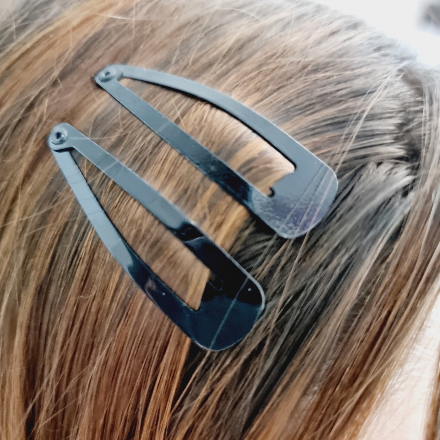 Barrette à cheveux - noir (4 pièces)