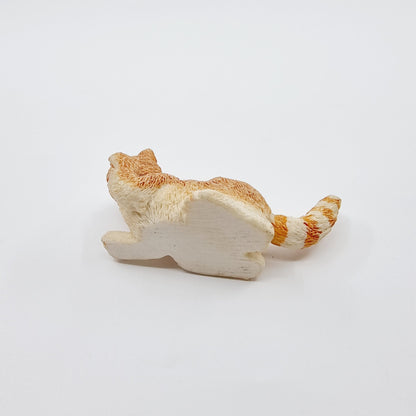 Petit chat roux en résine (Modèle n°84)