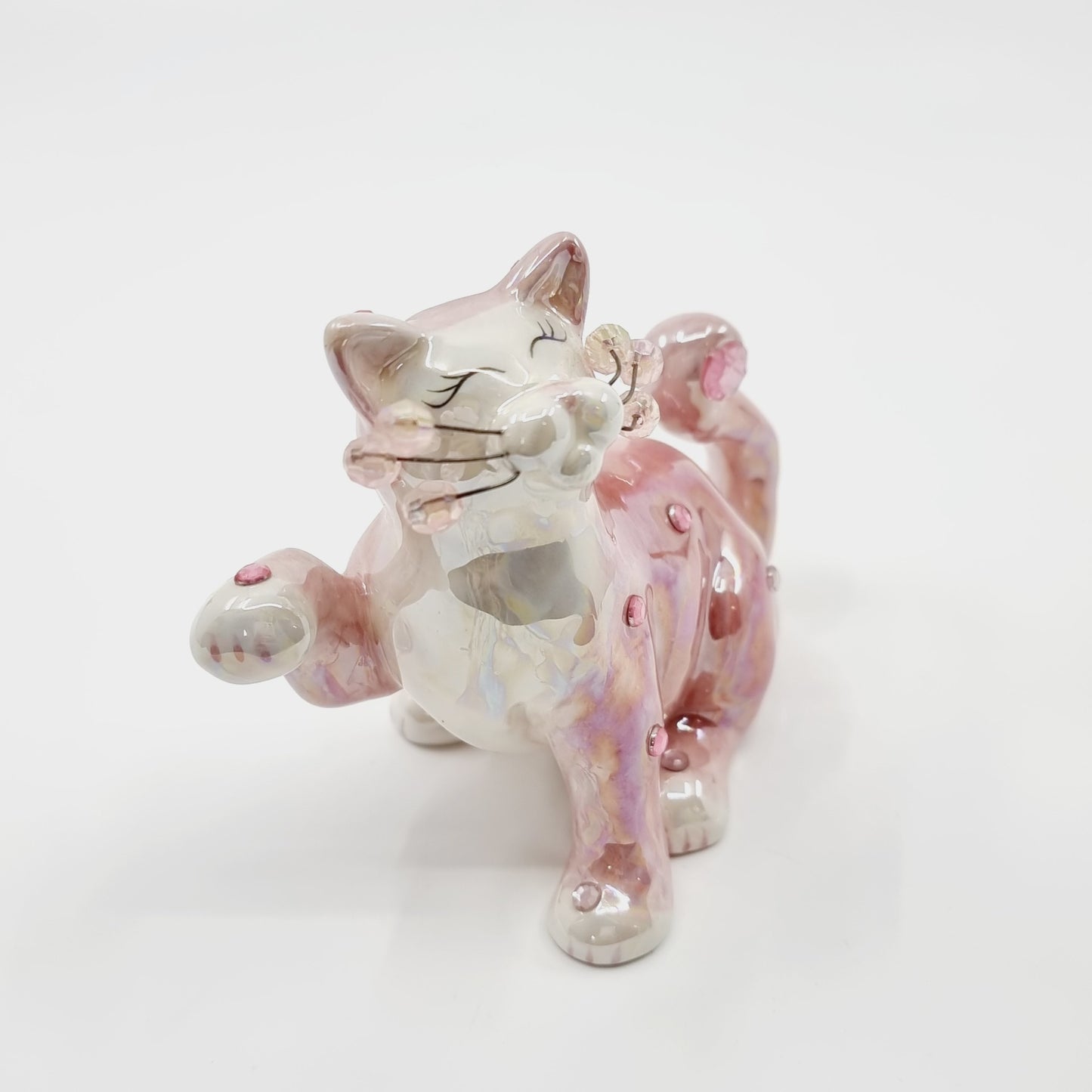 Chat rigolo avec perles (Modèle n°28)