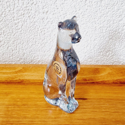 Bibelot - Panthère en véritable cristal de plomb