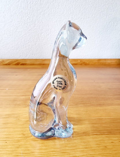 Bibelot - Panthère en véritable cristal de plomb