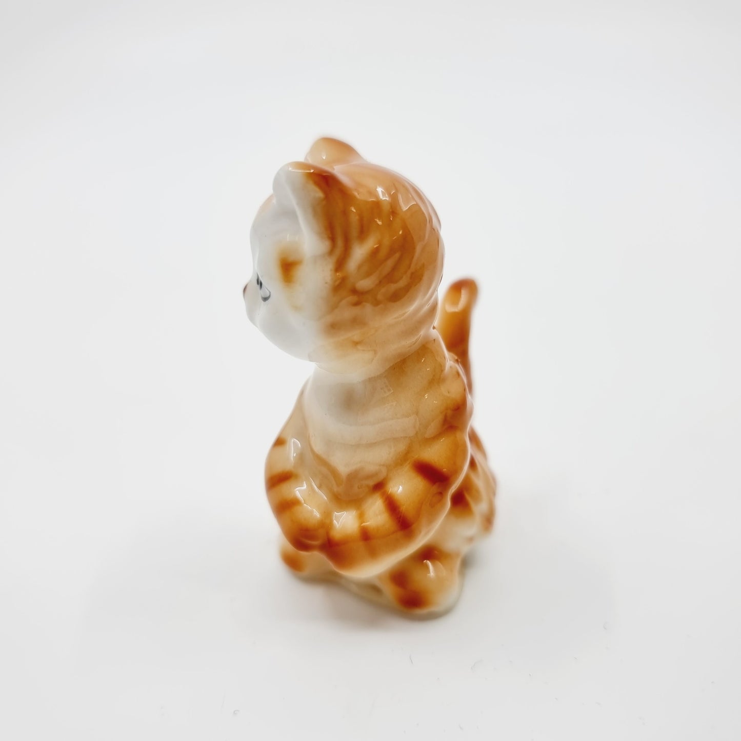 Mini chat roux en porcelaine (Modèle n°23.2)