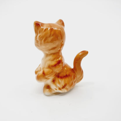 Mini chat roux en porcelaine (Modèle n°23.2)