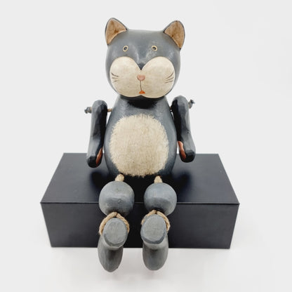 Chat articulé en bois (Modèle n°35)