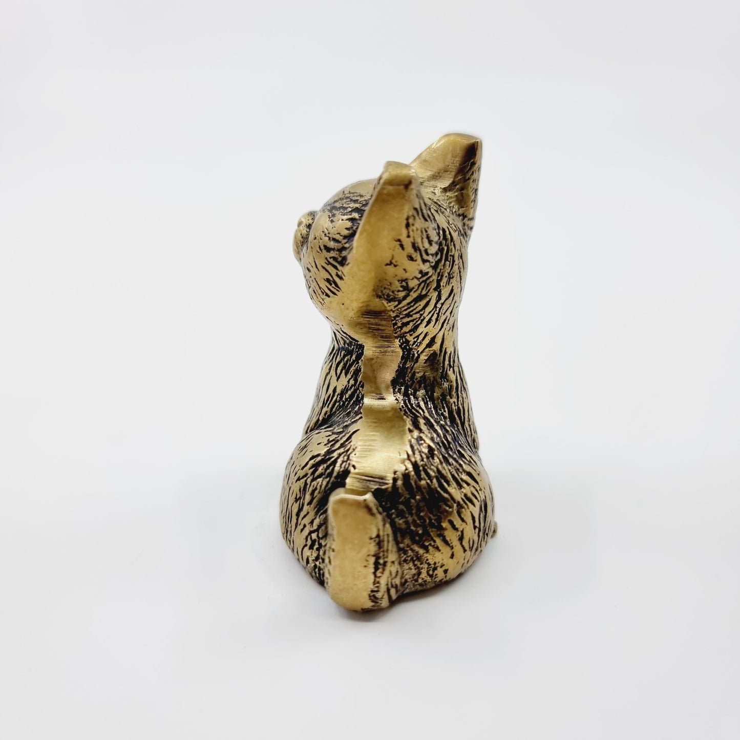 Chat assis en laiton (Modèle n°38)