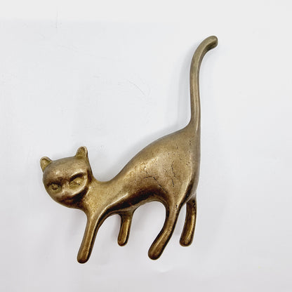 Chat en laiton des années 70 (Modèle n°39)