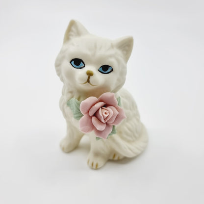 Couple de chats avec collier de rose (Modèle n°70)