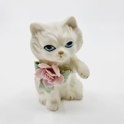 Couple de chats avec collier de rose (Modèle n°70)