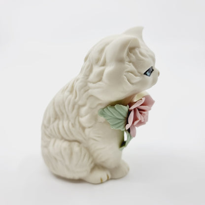 Couple de chats avec collier de rose (Modèle n°70)