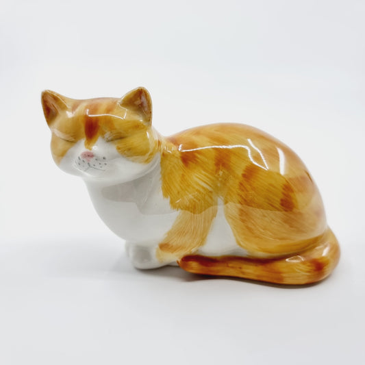 Chat roux peint à la main (Modèle n°79)