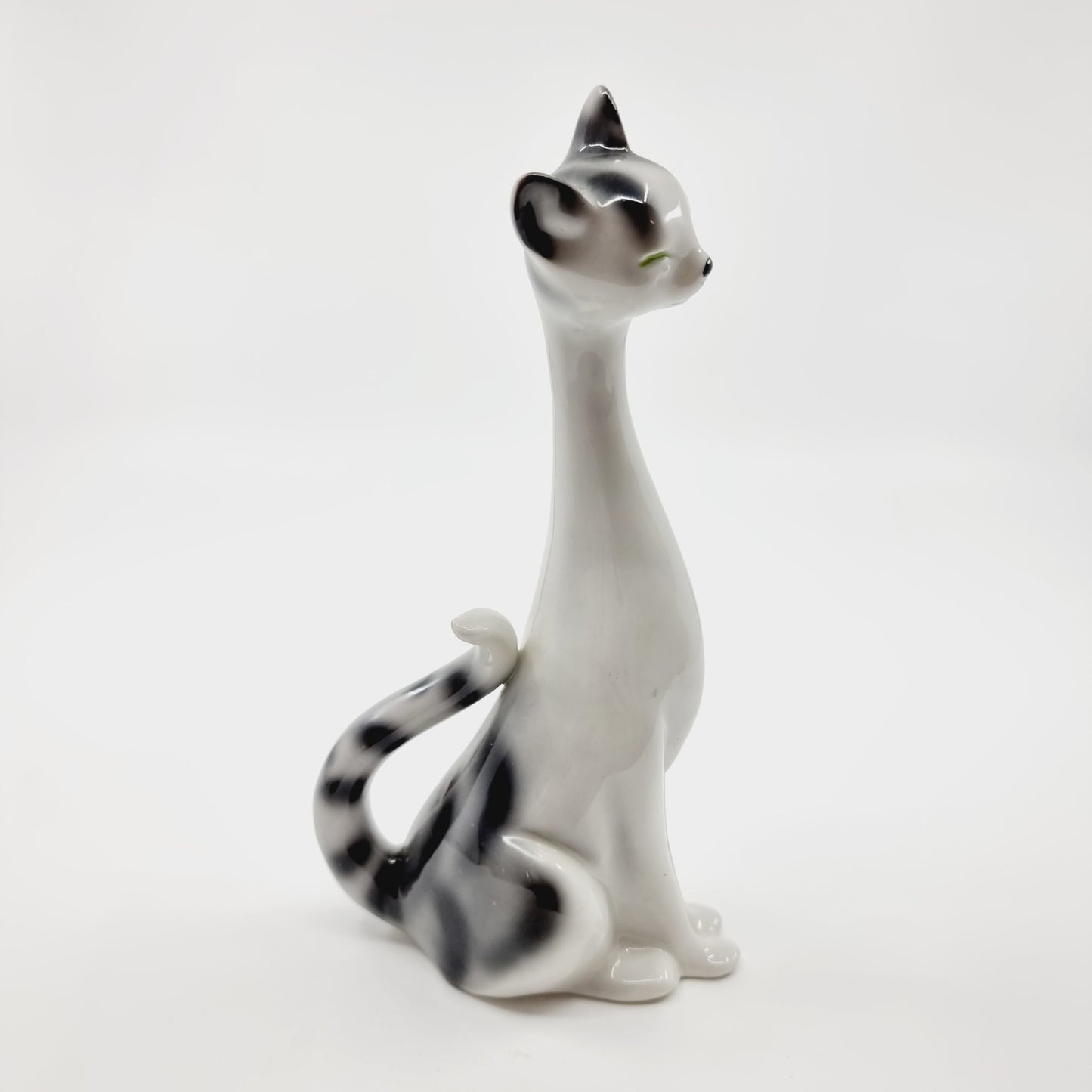 Chat gris/blanc au long cou (Modèle n°73)