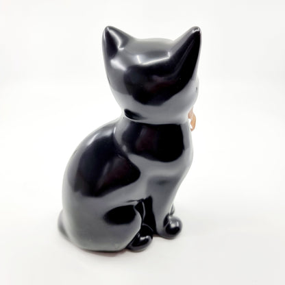 Chat noir aux yeux verts perçants (Modèle n°61)