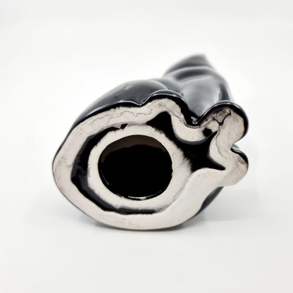 Chat noir aux yeux verts perçants (Modèle n°61)