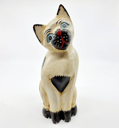 Chat beige & noir aux yeux bleus (Modèle n°65)