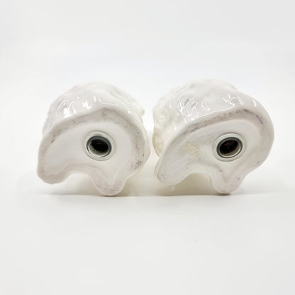 Salière et poivrière - chat blanc aux yeux jaunes (Modèle n°82)