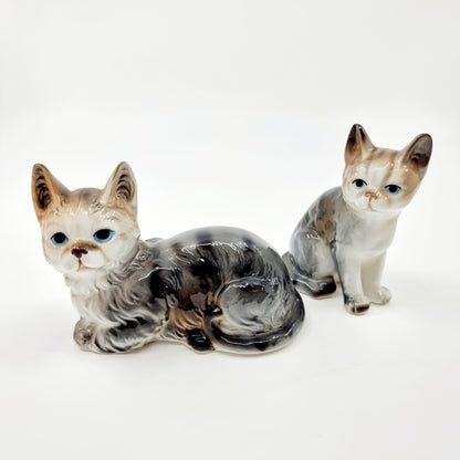 Couple de chats en porcelaine (Modèle n°67)