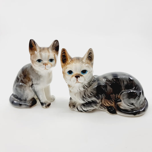 Couple de chats en porcelaine (Modèle n°67)