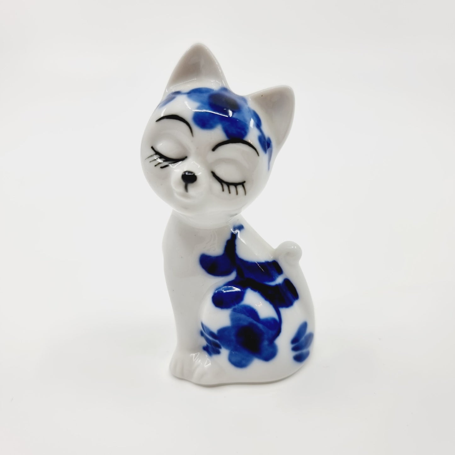 Couple de chats blanc/bleu (Modèle n°68)