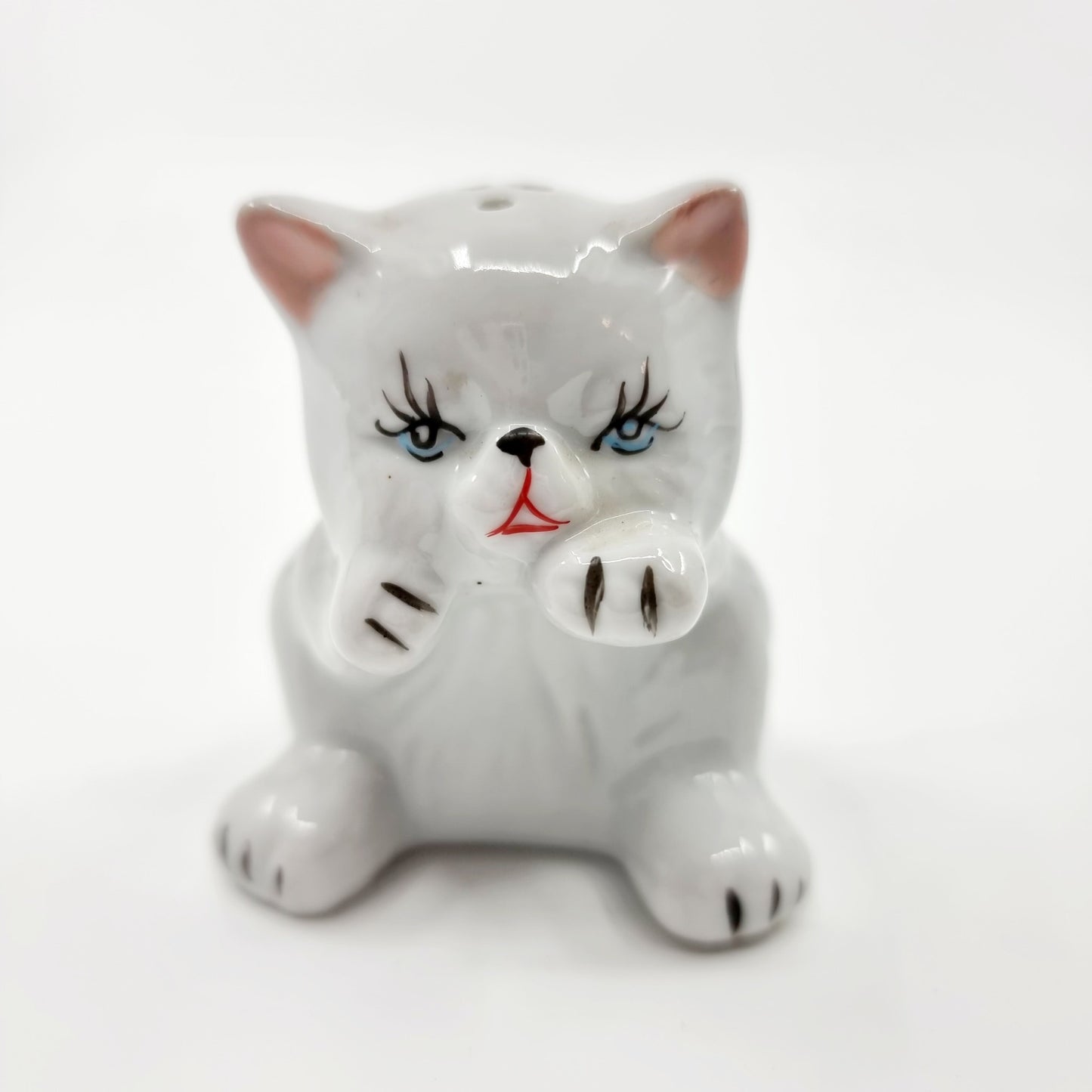 Salière et poivrière - chats dans leur panier (Modèle n°81)