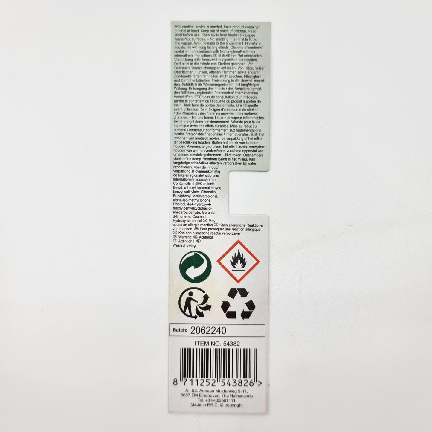 Diffuseur de parfum avec 5 bâtonnets - Lotus