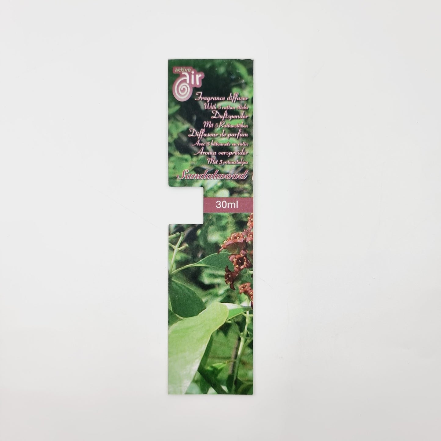 Diffuseur de parfum avec 5 bâtonnets - Bois de santal