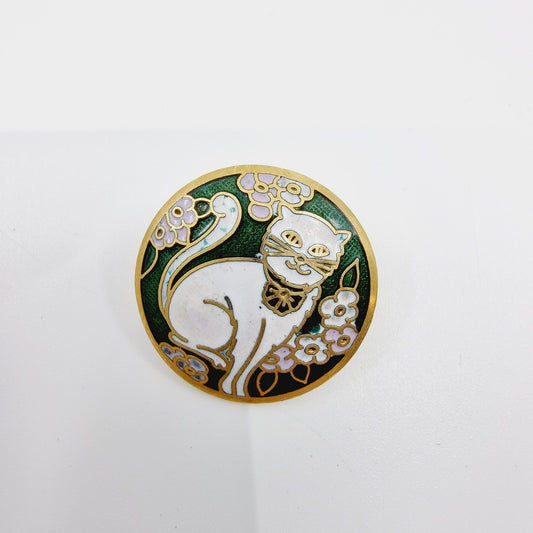 Broche ronde chat (Modèle n°49)