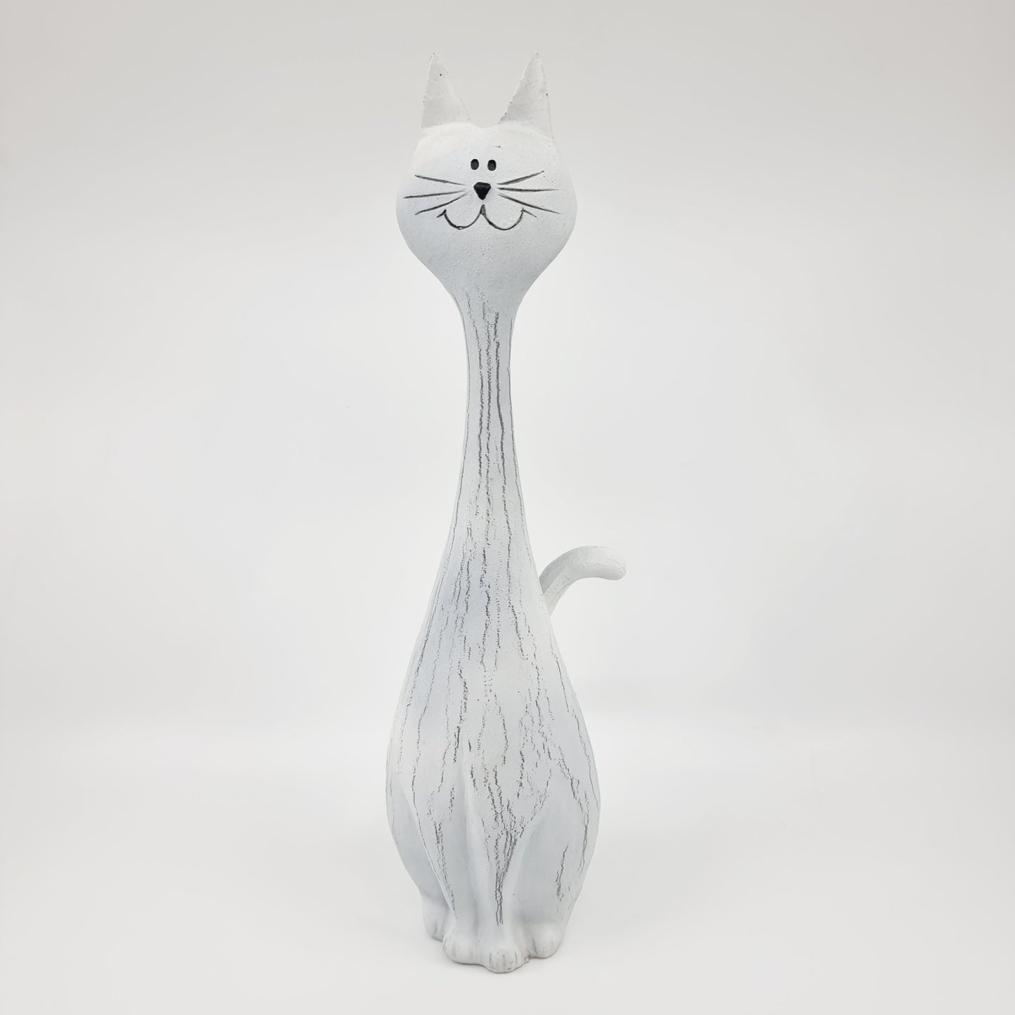 Chat blanc long cou (Modèle n°52)