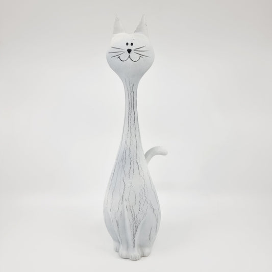 Chat blanc long cou (Modèle n°52)