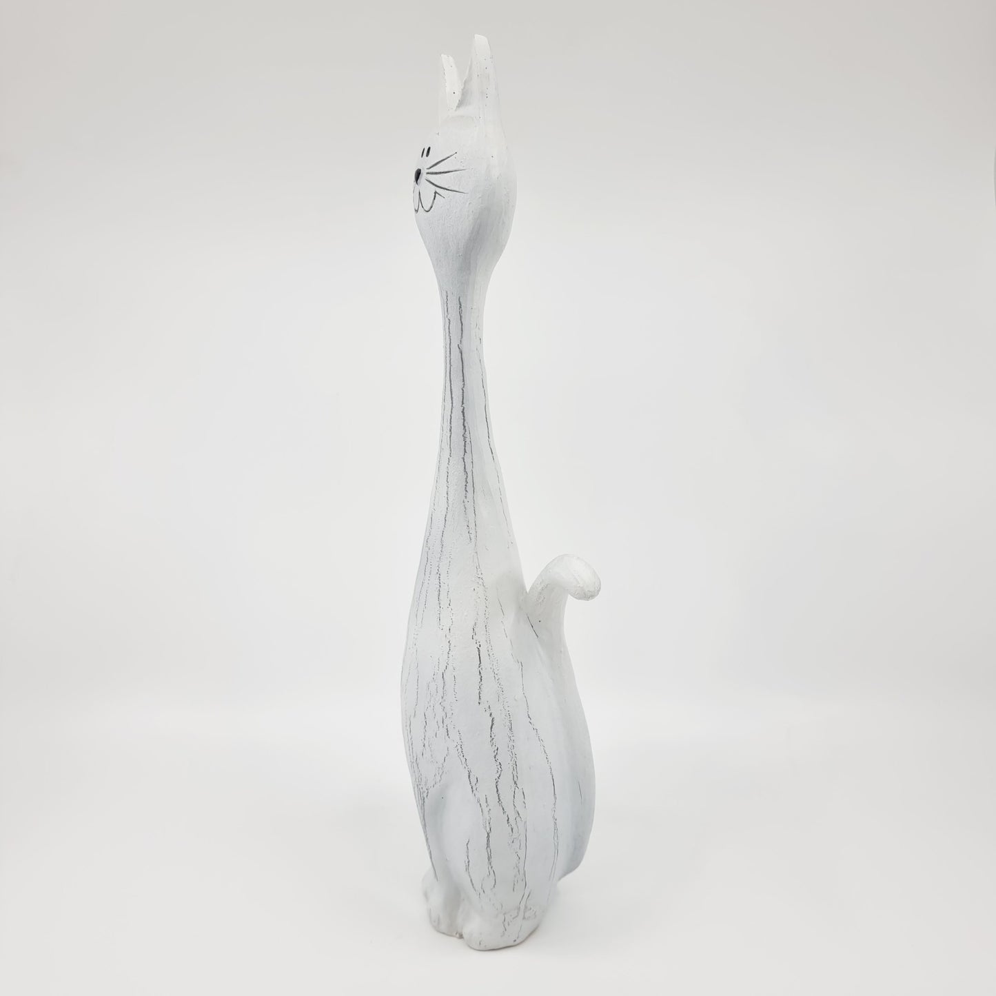 Chat blanc long cou (Modèle n°52)