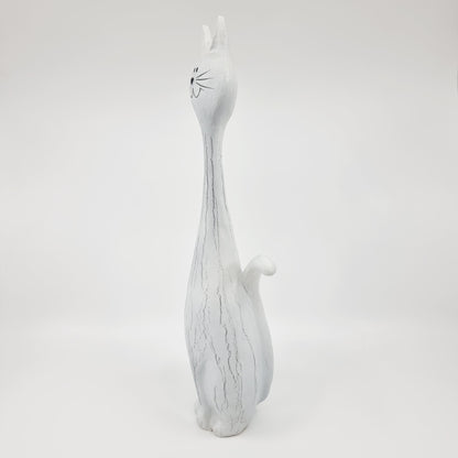 Chat blanc long cou (Modèle n°52)