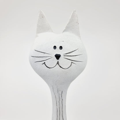 Chat blanc long cou (Modèle n°52)