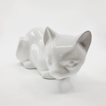 Chat en céramique blanc (Modèle n°57)