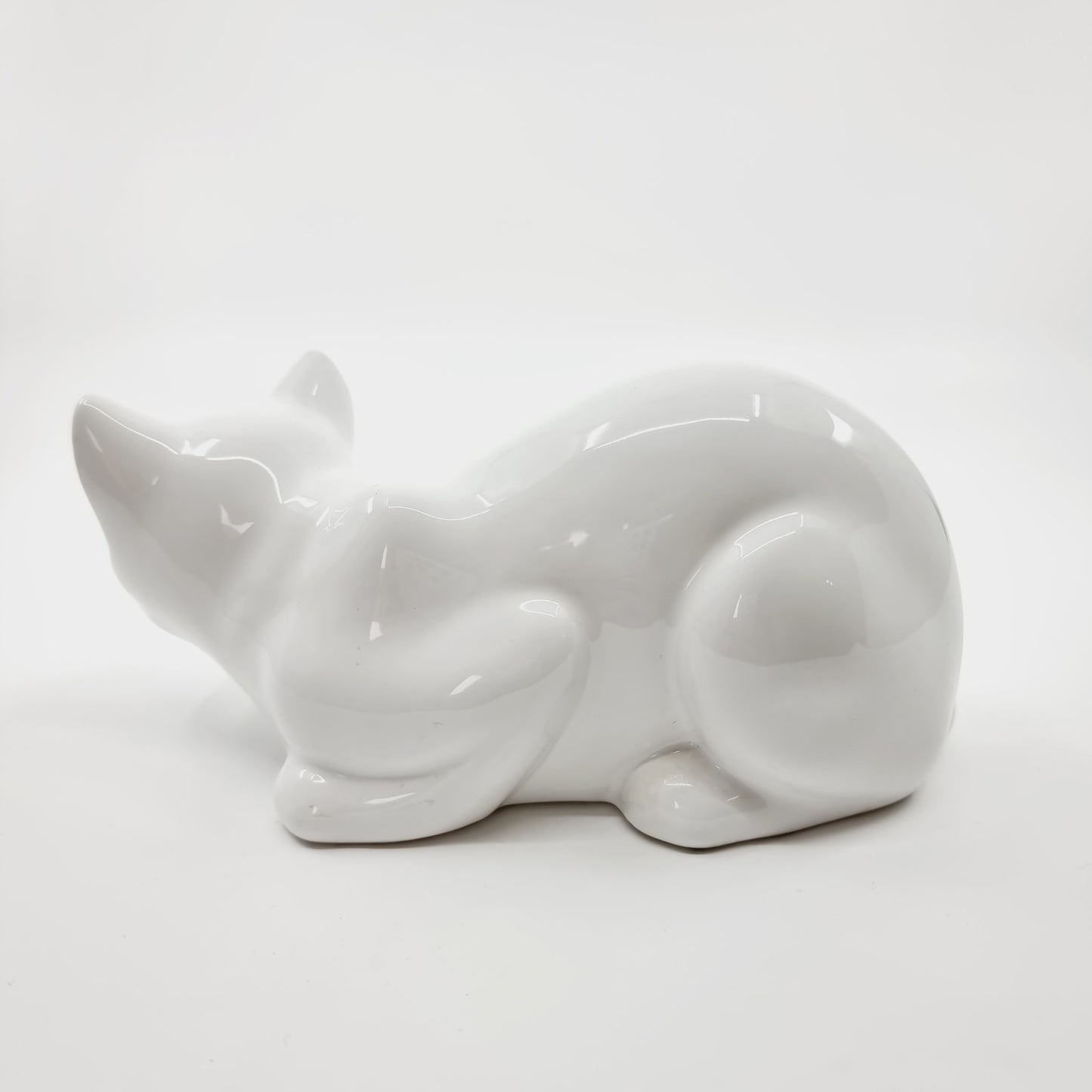 Chat en céramique blanc (Modèle n°57)